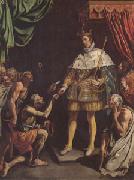 Luis Tristan, Louis King of France Distributing Alms (mk05)